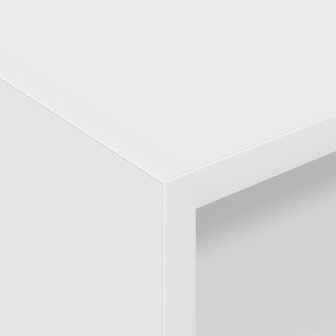 Platenkast met plank Wit 78.5 x 35 x 45 cm Bewerkt hout 8