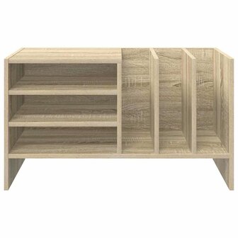 Platenkast Sonoma Eiken 78.5 x 35 x 45 cm Bewerkt hout 5