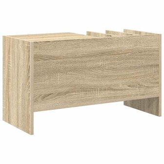 Platenkast Sonoma Eiken 78.5 x 35 x 45 cm Bewerkt hout 7