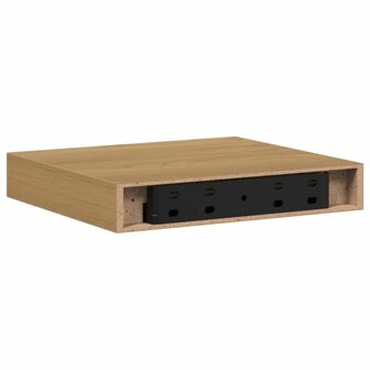 Wandplank Wandgemonteerd Bruin 23 x 23,5 x 4 cm Bewerkt hout 8