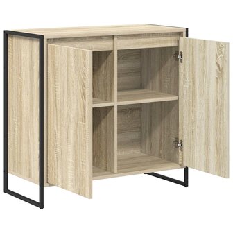 Bijzetkast Sonoma 79 x 36 x 75 cm Bewerkt hout 5