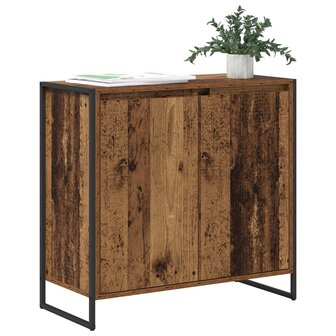 Bijzetkast Oud Hout 79 x 36 x 75 cm Bewerkt hout 3