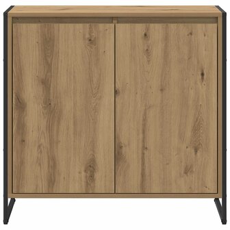Bijzetkast Ambachtelijk eiken 79 x 36 x 75 cm Bewerkt hout 6