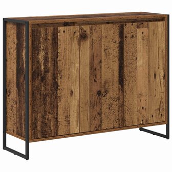 Bijzetkast Oud Hout 96,5 x 30 x 75 cm Bewerkt hout 2