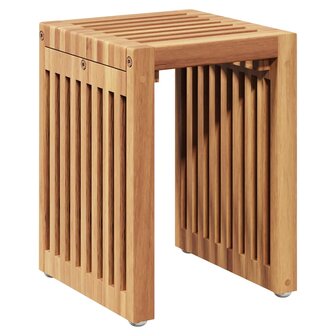 Tuin Bijzettafel 3 pcs Bruin 33 x 44,5 x 51 cm Massief Teakhout 7