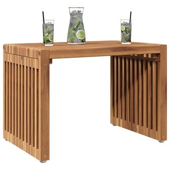 Tuin Bijzettafel Bruin 50 x 32,5 x 35 cm Massief Teakhout 3