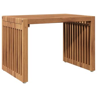 Tuin Bijzettafel Bruin 50 x 32,5 x 35 cm Massief Teakhout 7