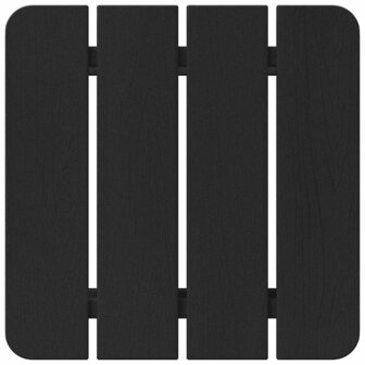 Bijzettafel Zwart 38 x 38 x 46 cm Polyetheen 8