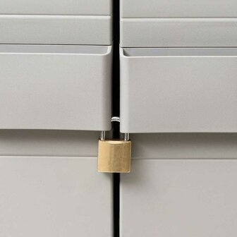 Tuinkast met 3 schappen zwart en grijs 4