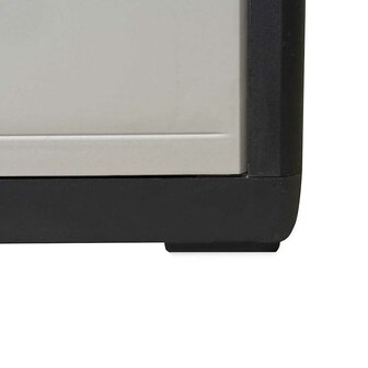 Tuinkast met 3 schappen zwart en grijs 8