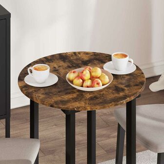 Tafelblad Gerookt eiken 60 x 60 x 1,5 cm Bewerkt hout 4