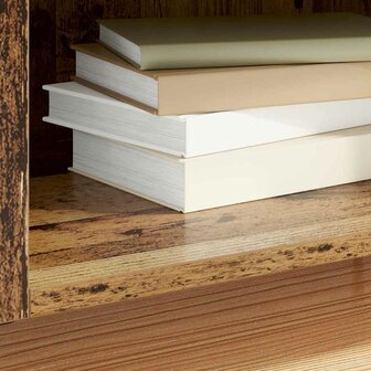 Platenkast Oud Hout 121 x 38 x 48 cm Gemonteerd hout en ijzer 4