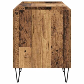 Platenkast Oud Hout 121 x 38 x 48 cm Gemonteerd hout en ijzer 6