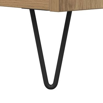 Platenkast met plank met opslag Artisan Eiken 121 x 38 x 48 cm 9