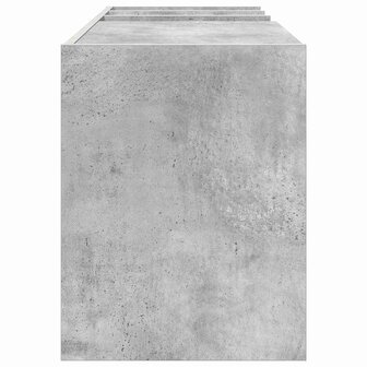 Platenkast met plank Beton Grijs 78.5 x 35 x 45 cm Bewerkt hout 6