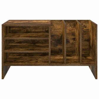 Platenkast Gerookt eiken 78.5 x 35 x 45 cm Bewerkt hout 5