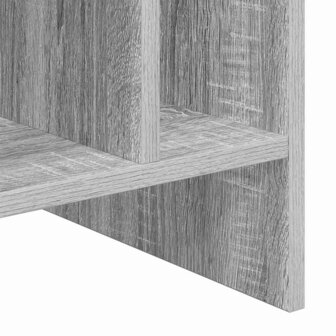 Platenkast Grijs Sonoma 78.5 x 35 x 45 cm Bewerkt hout 9