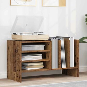 Platenkast met plank Oudhout 78.5 x 35 x 45 cm Bewerkt hout 1