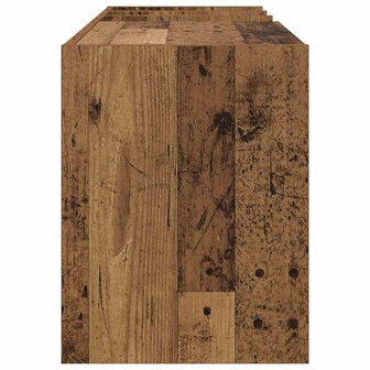 Platenkast met plank Oudhout 78.5 x 35 x 45 cm Bewerkt hout 6