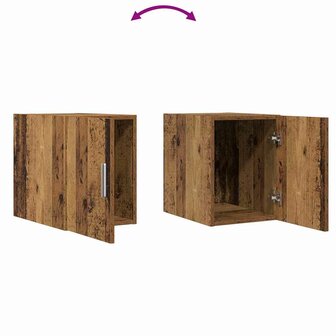 Wandkast Oudhout 30 x 42,5 x 39,5 cm Bewerkt hout 9