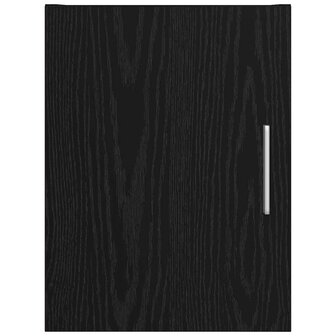 Wandkast Zwart Eiken 30 x 42,5 x 39,5 cm Bewerkt hout 5