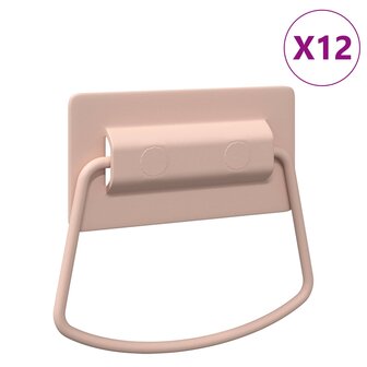 Kast Handvatten 12 pcs Roze 85 x 45 mm Metaal 2