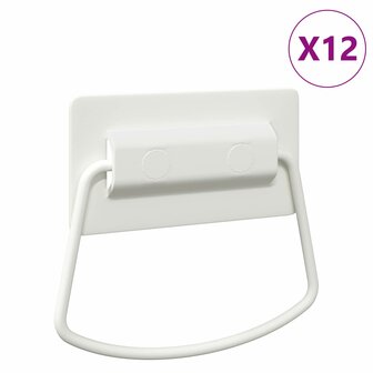 Kast Handvatten 12 pcs Wit 85 x 45 mm Metaal 2