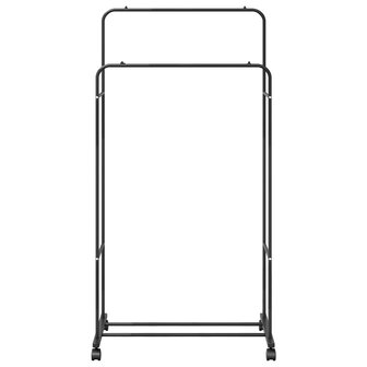 Kledingrek Effen Zwart 5