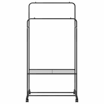 Kledingrek Effen Zwart 5