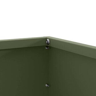 Tuinrand Olijf Groen 60 x 60 x 13 cm Staal 8