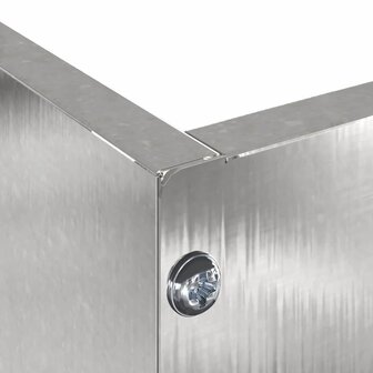 Tuinrand Zilver 60 x 60 x 13 cm Roestvrij staal 7