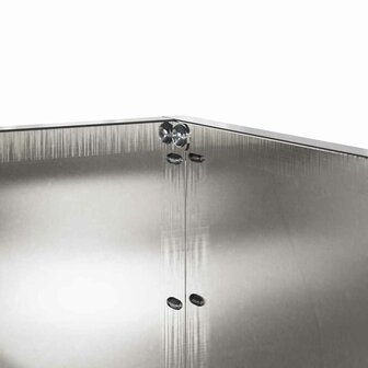 Tuinrand Zilver 60 x 60 x 13 cm Roestvrij staal 8