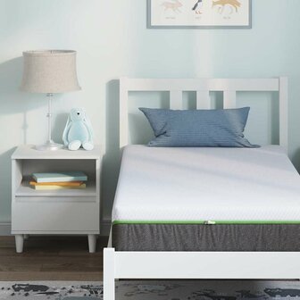 Matras Wit en Grijs 80 x 160 cm Pocketvering 7