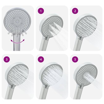 Doucheset Chroom G 1 / 2 inch Koper 7