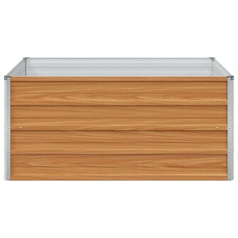 Verhoogde plantenbak Licht Bruin 100 x 100 x 45 cm 5