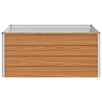 Verhoogde plantenbak Licht Bruin 100 x 100 x 45 cm 6