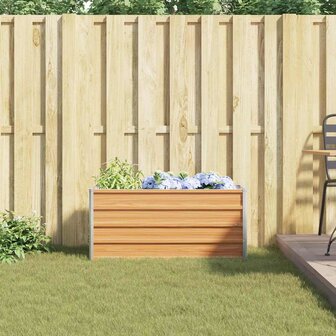Verhoogde plantenbak Licht Bruin 100 x 40 x 45 cm 4