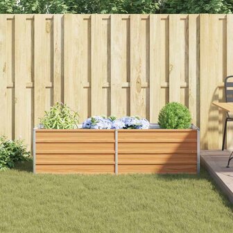 Verhoogde plantenbak Licht Bruin 160 x 40 x 45 cm 4