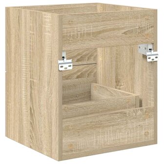 Wastafelkast Sonoma Eiken 38,5 x 41 x 48 cm Bewerkt hout 8