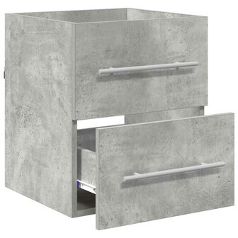Wastafelkast Beton Grijs 38,5 x 41 x 48 cm Bewerkt hout 5