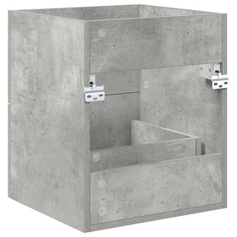 Wastafelkast Beton Grijs 38,5 x 41 x 48 cm Bewerkt hout 8