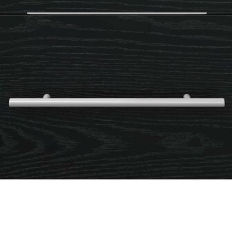 Wastafelkast Zwart Eiken 38,5 x 41 x 48 cm Bewerkt hout 9