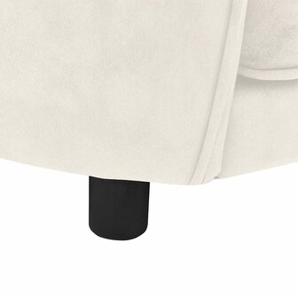 Hondenbank 69x49x40 cm pluche cr&egrave;mekleurig 8