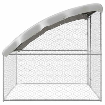 Hondenhok met opslag Zilver 2 x 2 x 2 m Staal 5