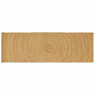 Vloerkleed Bruin 60 x 200 cm Jute 1