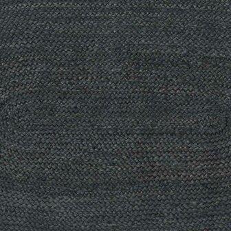 Vloerkleed Natuurlijk en Zwart 300 x 300 cm Jute 7