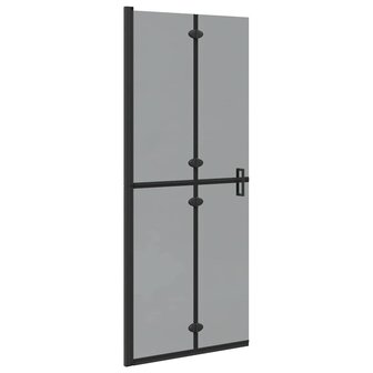 Inloopdouchewand Zwart 90 x 6.5 x 190 cm 2