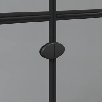 Inloopdouchewand Zwart 90 x 6.5 x 190 cm 9