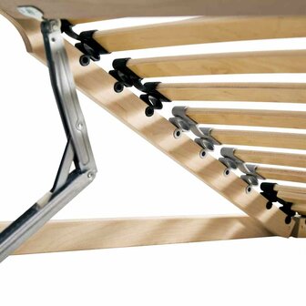 Lattenbodem Bruin 90 x 190 cm Massief beukenhout 4