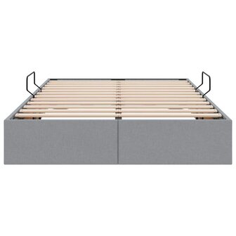 Opslag bed met matras met opslag Lichtgrijs 120 x 200 cm Stof 7